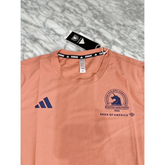 Adidas Boston Marathon 2024 Lightweight Running TEE clay women's Small IS9556 - Picture 6 of 11